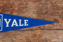 Load image into Gallery viewer, Yale University Mini Felt Pennant Vintage College Wall Decor - Eagle&#39;s Eye Finds
