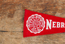 Load image into Gallery viewer, University of Nebraska Mini Felt Pennant Vintage College Wall Decor - Eagle&#39;s Eye Finds
