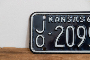 Kansas 1966 Motorcycle License Plate Vintage Wall Hanging Decor - Eagle's Eye Finds