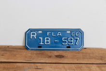 Load image into Gallery viewer, Florida 1966 Motorcycle License Plate Vintage Wall Hanging Decor - Eagle&#39;s Eye Finds
