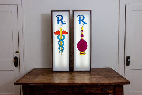 Retro Pharmacy RX Lights Vintage Wall Decor - Eagle's Eye Finds