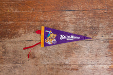 Load image into Gallery viewer, Battle Mountain Nevada Felt Pennant Vintage Purple NV Wall Decor - Eagle&#39;s Eye Finds
