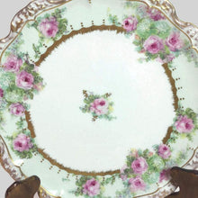Load image into Gallery viewer, Rose and Gold Plate Vintage Blakeman &amp; Henderson Limoges France - Eagle&#39;s Eye Finds
