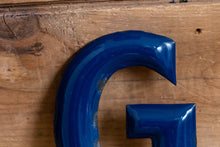 Load image into Gallery viewer, Blue  Letter G Porcelain Vintage Wall Hanging Decor Initials Name Letter - Eagle&#39;s Eye Finds
