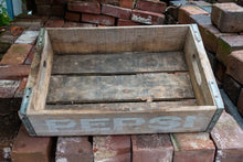 Load image into Gallery viewer, Pepsi Cola Soda Crate Vintage Wood Pop Box with White Lettering - Eagle&#39;s Eye Finds
