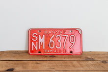 Load image into Gallery viewer, Kansas 1971 License Plate Red Vintage Wall Hanging Decor - Eagle&#39;s Eye Finds
