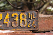 Load image into Gallery viewer, Illinois 1924 Truck License Plate Brown Vintage Wall Hanging Decor - Eagle&#39;s Eye Finds
