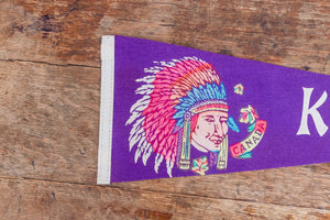 Kitchener Ontario First Nations Felt Pennant Vintage Canada Wall Decor - Eagle's Eye Finds