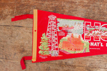 Load image into Gallery viewer, Hot Springs National Park Arkansas Red Felt Pennant Vintage Wall Hanging Decor - Eagle&#39;s Eye Finds
