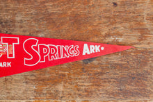 Load image into Gallery viewer, Hot Springs National Park Arkansas Red Felt Pennant Vintage Wall Hanging Decor - Eagle&#39;s Eye Finds

