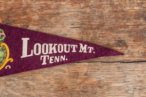 Lookout Mountain Tennessee Vintage Felt Pennant Wall Hanging Decor - Eagle's Eye Finds
