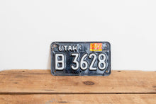 Load image into Gallery viewer, Utah 1968 Motorcycle License Plate Vintage Wall Hanging Decor - Eagle&#39;s Eye Finds
