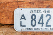 Load image into Gallery viewer, Arizona 1948 Grand Canyon State License Plate Vintage Wall Hanging Decor - Eagle&#39;s Eye Finds
