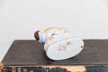 Load image into Gallery viewer, Lady with Purse Toothpick Holder Vintage Occupied Japan Ceramics - Eagle&#39;s Eye Finds
