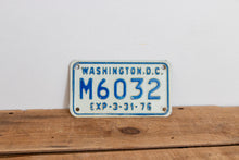 Load image into Gallery viewer, Washington DC 1976 Motorcycle License Plate Vintage Wall Hanging Decor - Eagle&#39;s Eye Finds

