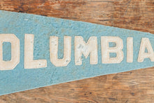 Load image into Gallery viewer, Columbia University Blue Felt Pennant Vintage Dorm Decor - Eagle&#39;s Eye Finds
