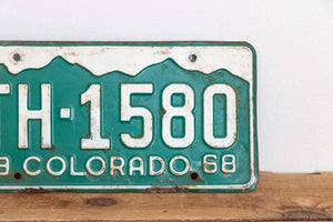 Colorado 1968 License Plate Vintage Wall Hanging Decor - Eagle's Eye Finds