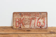 Load image into Gallery viewer, Utah 1960 License Plate Vintage Rusty Wall Hanging Decor - Eagle&#39;s Eye Finds
