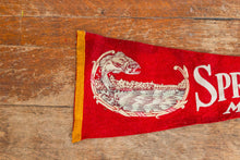 Load image into Gallery viewer, Springfield Missouri Red Felt Pennant Vintage Wall Decor - Eagle&#39;s Eye Finds

