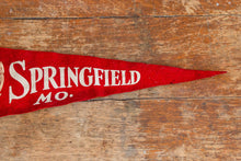 Load image into Gallery viewer, Springfield Missouri Red Felt Pennant Vintage Wall Decor - Eagle&#39;s Eye Finds
