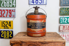 Load image into Gallery viewer, Sears Cross Country Oil Can Vintage 5 Gallon Gas and Oil Collectible - Eagle&#39;s Eye Finds
