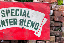 Load image into Gallery viewer, Conoco Winter Blend Sign and Vintage Cap and Gown Painted Sign - Eagle&#39;s Eye Finds
