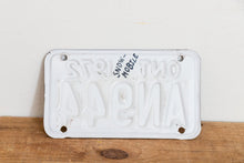 Load image into Gallery viewer, Ontario 1972 Snowmobile License Plate Vintage Canada Wall Hanging Decor - Eagle&#39;s Eye Finds
