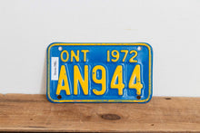 Load image into Gallery viewer, Ontario 1972 Snowmobile License Plate Vintage Canada Wall Hanging Decor - Eagle&#39;s Eye Finds
