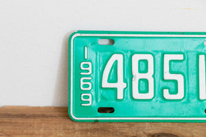 Saskatchewan 1969 Motorcycle License Plate Vintage Canadian Wall Hanging Decor - Eagle's Eye Finds