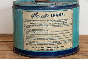 Glascote Enamel Photography Supply Tin Vintage Long Island New York Advertising - Eagle's Eye Finds