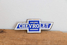 Load image into Gallery viewer, Chevy Radiator Badge Vintage Porcelain Enamel Chevrolet - Eagle&#39;s Eye Finds
