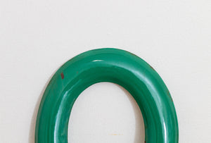 Green Letter O Porcelain Vintage Wall Hanging Decor Metal Initials Name Letter - Eagle's Eye Finds