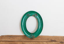 Load image into Gallery viewer, Green Letter O Porcelain Vintage Wall Hanging Decor Metal Initials Name Letter - Eagle&#39;s Eye Finds
