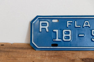 Florida 1966 Motorcycle License Plate Vintage Wall Hanging Decor - Eagle's Eye Finds
