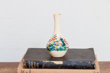 Load image into Gallery viewer, Satsuma Floral Bird Vase Vintage Ceramic Decor - Eagle&#39;s Eye Finds

