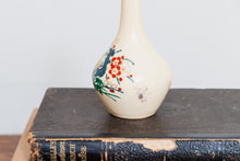Load image into Gallery viewer, Satsuma Floral Bird Vase Vintage Ceramic Decor - Eagle&#39;s Eye Finds
