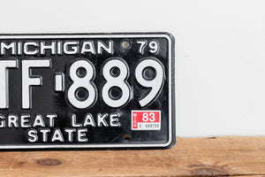 WTF Michigan 1979 Great Lake State License Plate Vintage Wall Hanging Decor - Eagle's Eye Finds
