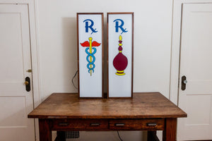 Retro Pharmacy RX Lights Vintage Wall Decor - Eagle's Eye Finds