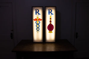 Retro Pharmacy RX Lights Vintage Wall Decor - Eagle's Eye Finds
