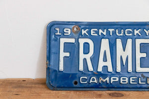 FRAME3 Kentucky 1983 Vanity License Plate Vintage Wall Hanging Decor - Eagle's Eye Finds