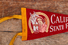 Load image into Gallery viewer, California State Fair Felt Pennant Vintage Red Horse Wall Hanging Decor - Eagle&#39;s Eye Finds
