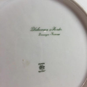 Rose and Gold Plate Vintage Blakeman & Henderson Limoges France - Eagle's Eye Finds