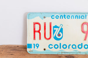 Colorado 1976 License Plate Vintage Centennial Wall Hanging Decor - Eagle's Eye Finds