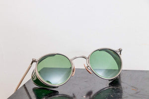 AO Green Safety Glasses Vintage American Optical Industrial Decor - Eagle's Eye Finds