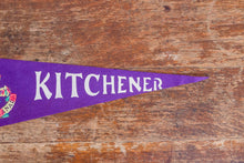 Load image into Gallery viewer, Kitchener Ontario First Nations Felt Pennant Vintage Canada Wall Decor - Eagle&#39;s Eye Finds
