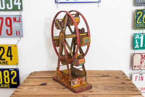 Hercules Ferris Wheel Toy Vintage Chein Tin Litho Windup - Eagle's Eye Finds