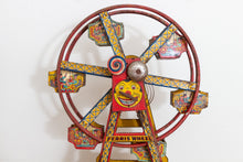 Load image into Gallery viewer, Hercules Ferris Wheel Toy Vintage Chein Tin Litho Windup - Eagle&#39;s Eye Finds
