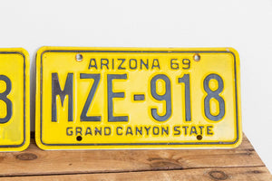 Arizona 1969 Grand Canyon State License Plate Vintage 1972 Wall Hanging Decor - Eagle's Eye Finds