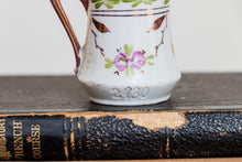Load image into Gallery viewer, Floral Toothpick Holder Vintage Porcelain Tiny Jug Pitcher - Eagle&#39;s Eye Finds
