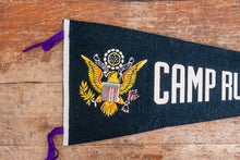 Load image into Gallery viewer, Camp Fort Rucker Alabama Felt Pennant Vintage Black Wall Decor - Eagle&#39;s Eye Finds
